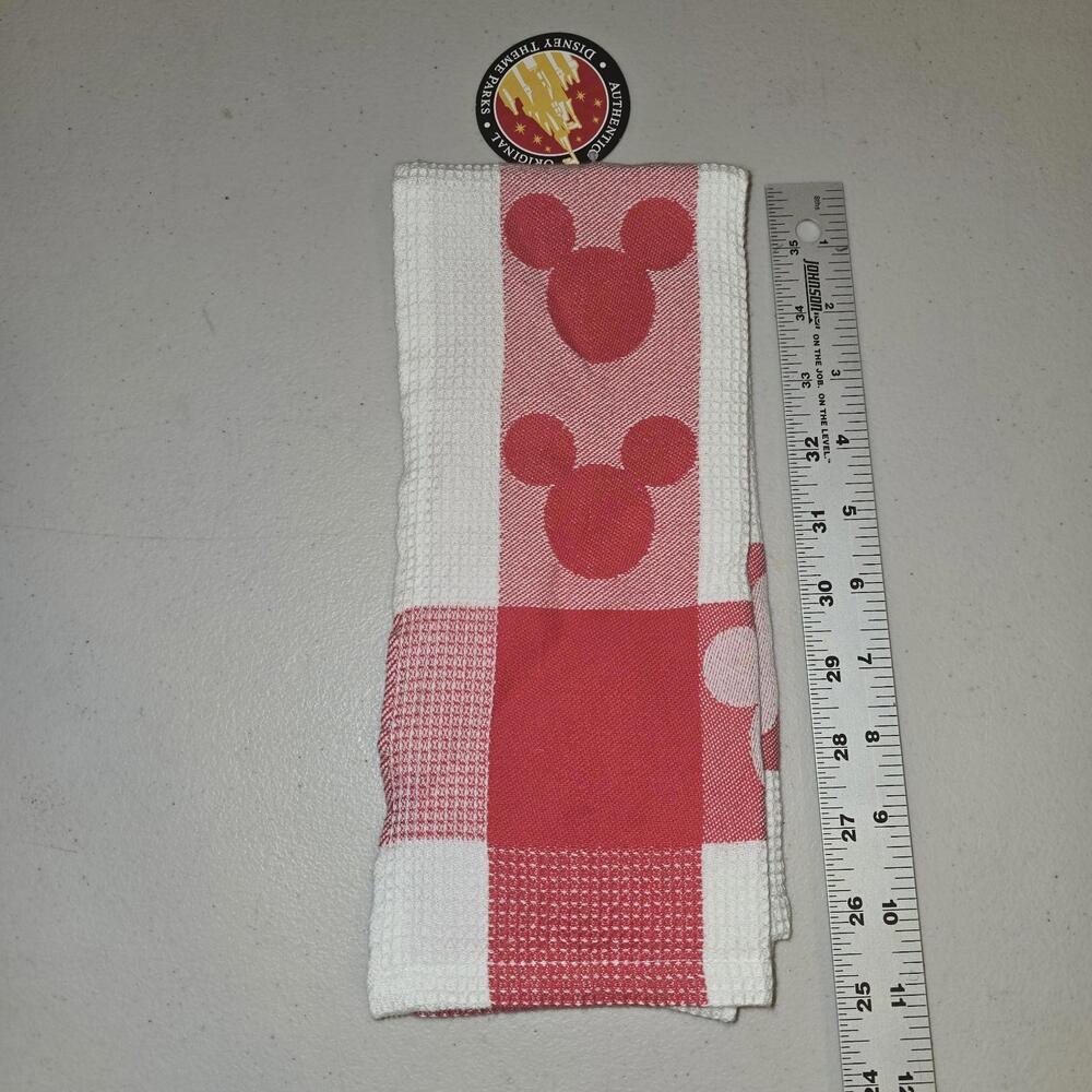 Disney Kitchen Towels Silhouette Of Mickey Red NWT